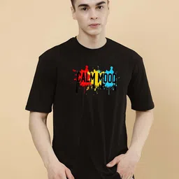 KAIDO Graphic Printed Round Neck Short Sleeves Oversized Pure Cotton T-Shirt-image-94