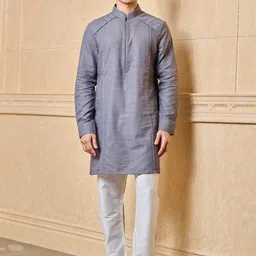 Tasva Mandarin Collar Straight Kurta-picture-11