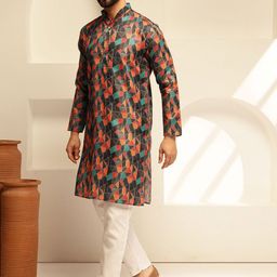 SOJANYA Men Printed Regular Kurta with Pyjamas-43