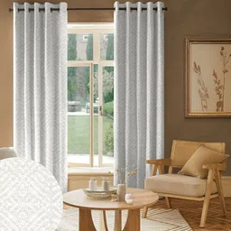 Nefertiti Home Beige 2 Pieces Room Darkening Door Curtains-picture-7