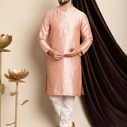 Anouk Ethnic Motifs Woven Design Regular Kurta with Churidar-36