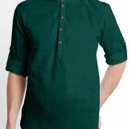 Fifth U Men Green Kurta-picture-9