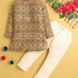 Jeetethnics Boys Printed Regular Kurta with Pyjamas-12