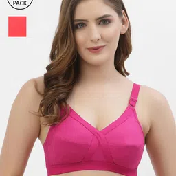 Floret Pack of 2 Magenta & Red Bra-11