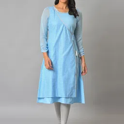 AURELIA Festive Geometric Print Kurta-picture-9