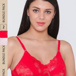 N-Gal Pack of 2 Floral Non-Wired Anti Odour Everyday Bra-image-27