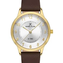Daniel Klein D-Two Women Silver-Toned Dial & Brown Straps Analogue Watch DK.1.13305-5_OR-image-33