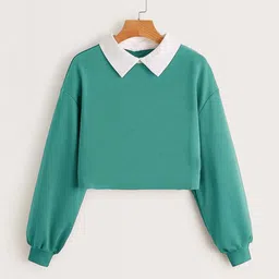RAMADHUTA Girls Teal Tshirts-46