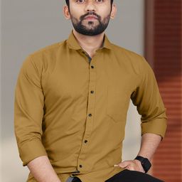 VeBNoR Men Solid Standard Fit Casual Shirt-image-4