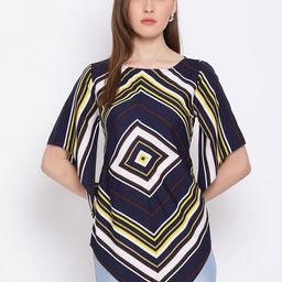 OTIRA Women Geometric Striped Flared Sleeve Top-image-26