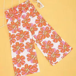 Pantaloons Junior Girls Floral Printed Flared Trousers-33