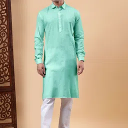 Yugnik Men Regular Pure Cotton Kurta with Pyjamas-image-43