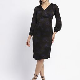 Madame Women V-Neck Floral Sheath Dress-image-52