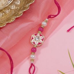 I Jewels Set Of 2 Rakhi With Roli Chawal & Rakshabandhan Card-image-18