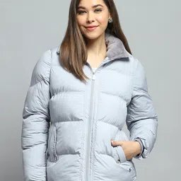 Monte Carlo Women Camouflage Lightweight Outdoor Padded Jacket with Patchwork-56