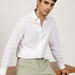 Andamen Semi Formal Men Cotton Dobby Regular Fit Shirt-image-97