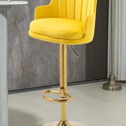 Doe Buck Premium Velvet Adjustable Bar Chair-image-99