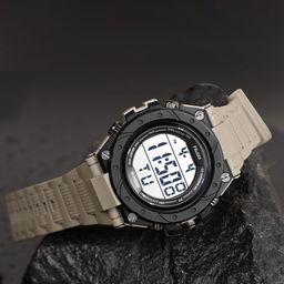 FELIZER Men Dial & Textured Straps Analogue and Digital Watch H9058-LSKA-Cream-2