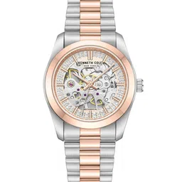 Kenneth Cole Men Printed Dial & Stainless Steel Bracelet Style Straps Analogue Automatic Watch-2