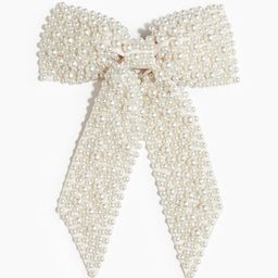H&M Embellished Satin Bow Hair Clip-17