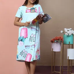 9shines Label Printed Nightdress-image-70