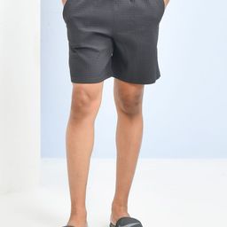 SKYKNIT Men Checked Regular Fit Mid-Rise Bermuda Shorts-image-122