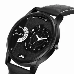 DOUBLERUN Men Dial & Leather Straps Analogue Multi Function Watch H05NMT-35 image 3