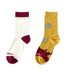 bummer Pack Of 2 Patterned Calf-Length Socks-image-95