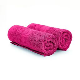 The Happy Pod 2 Piece Pink 380 GSM High Absorbent 100% Cotton Hand Towels-image-18
