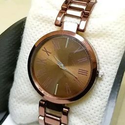 THE SHOPOHOLIC Women Patterned Dial & Stainless Steel Analogue Watch Merable Brown-image-9