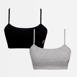 Sillysally Girls Pack of 2 Seamless Double Layer All Day Comfort Beginners Sports Bra-image-96