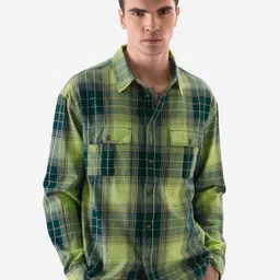 The Souled Store Tartan Checked Pure Cotton Casual Shirt-picture-35