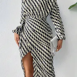 JC Mode Print Off-Shoulder Sheath Midi Dress-image-57