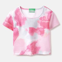 United Colors of Benetton Girls Printed Pockets T-shirt-image-8