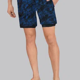 NEVER LOSE Men Floral Printed Running Sports Shorts-picture-25