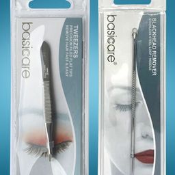 basicare Set Of 2 Blackhead Remover & Slant Tweezer-56