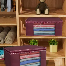 Aura Maroon Set of 6 Regular Multi-Utility Organisers image 5