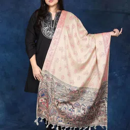 Exotic India Ethnic Motifs Printed Madhubani Art Tasselled Dupatta-picture-28