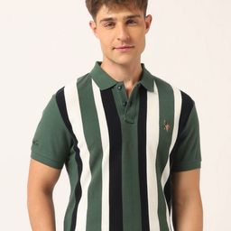 U.S. Polo Assn. Denim Co. Men Striped Polo Collar Pockets T-shirt-image-33