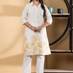 Readiprint Women Floral Printed Kurta with Trousers-picture-25