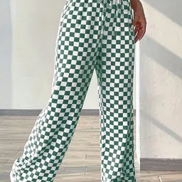 StyleCast Women Checked High-Rise Pleated Trousers-image-8