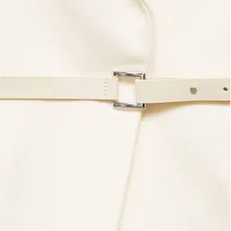 MANGO Structured Belted Single-Breasted Blazer image 2