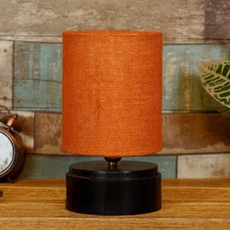 foziq Brown & Orange Textured Table Lamps-1