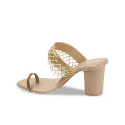 Anouk Block Pumps with Laser Cuts image 3