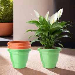 Kuber Industries Green 4 Pieces Hanging Alstroemeria Aloe Vera Artificial Flower With Pot-23