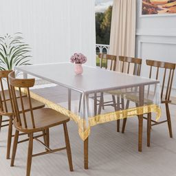 RUBOXA Transparent Plastic 6-Seater Table Cover-5
