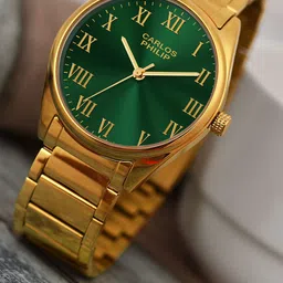 CARLOS PHILIP Men Bracelet Style Straps Analogue Watch Aether RSG 11 Green IGP-picture-15