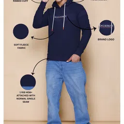 MOUNTAIN COLOURS Men Printed Hooded Sweatshirt-picture-2