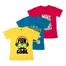 FAZZA Boys 3 Printed Applique T-shirt-57