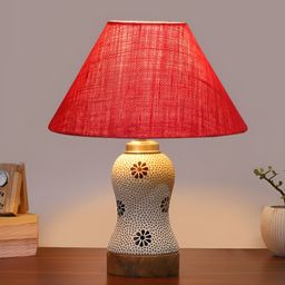 Aura Pink Glass Traditional Abstract Shaped Table Lamp-image-38